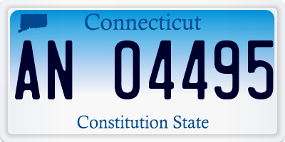 CT license plate AN04495