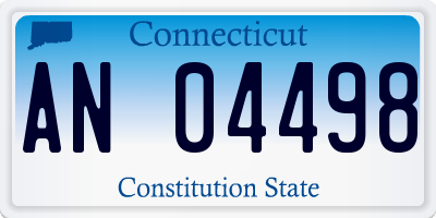 CT license plate AN04498