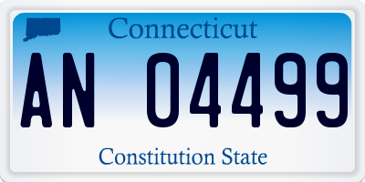 CT license plate AN04499