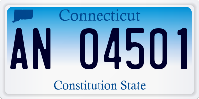 CT license plate AN04501