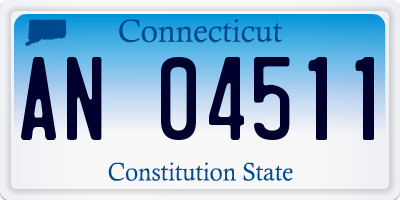 CT license plate AN04511