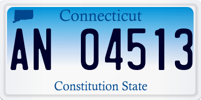 CT license plate AN04513