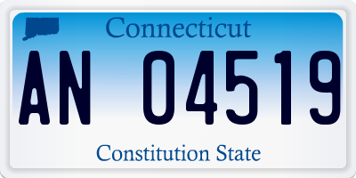 CT license plate AN04519