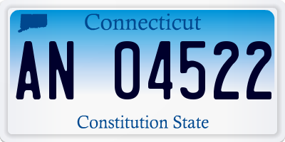 CT license plate AN04522