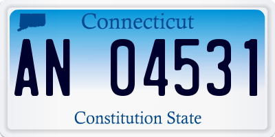 CT license plate AN04531