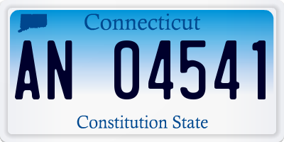 CT license plate AN04541