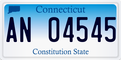 CT license plate AN04545