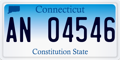 CT license plate AN04546