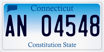CT license plate AN04548