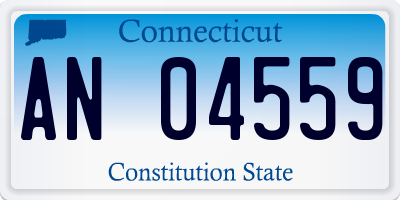 CT license plate AN04559