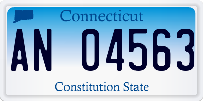 CT license plate AN04563