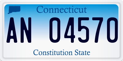 CT license plate AN04570