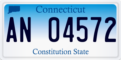 CT license plate AN04572