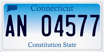 CT license plate AN04577