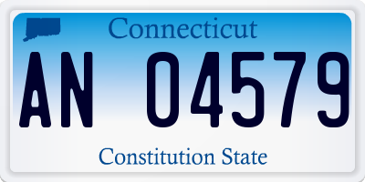 CT license plate AN04579