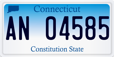 CT license plate AN04585
