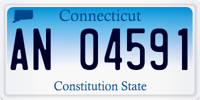 CT license plate AN04591