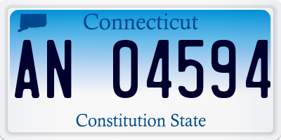 CT license plate AN04594