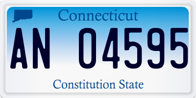 CT license plate AN04595