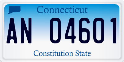 CT license plate AN04601
