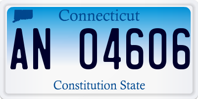 CT license plate AN04606