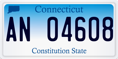 CT license plate AN04608