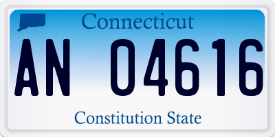 CT license plate AN04616