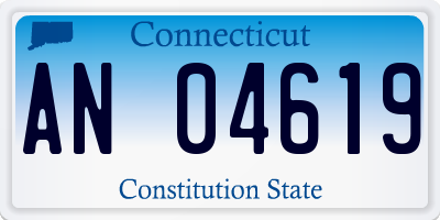 CT license plate AN04619