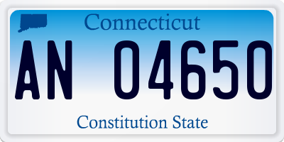 CT license plate AN04650