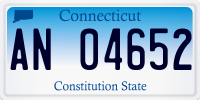CT license plate AN04652