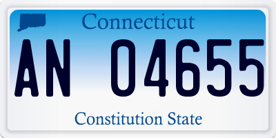 CT license plate AN04655