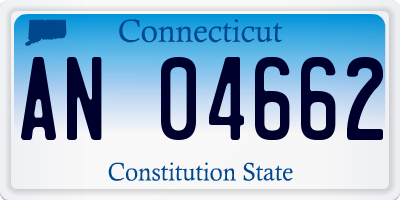 CT license plate AN04662