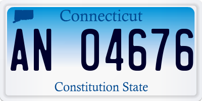 CT license plate AN04676