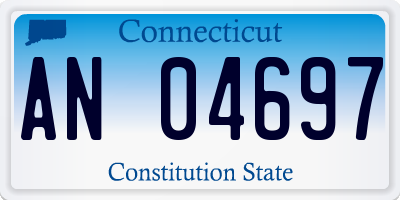CT license plate AN04697
