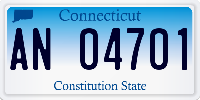 CT license plate AN04701