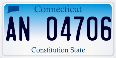 CT license plate AN04706