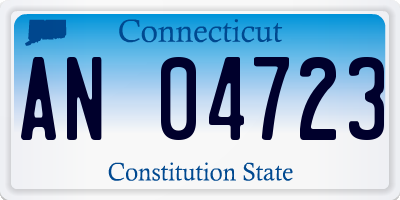 CT license plate AN04723