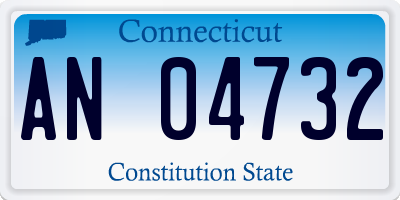 CT license plate AN04732