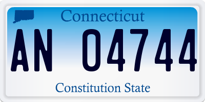 CT license plate AN04744