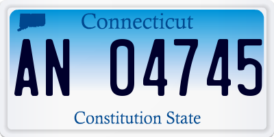 CT license plate AN04745
