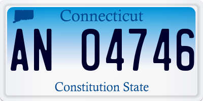 CT license plate AN04746