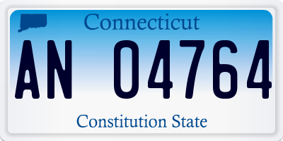 CT license plate AN04764