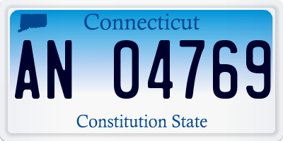 CT license plate AN04769