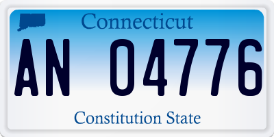 CT license plate AN04776
