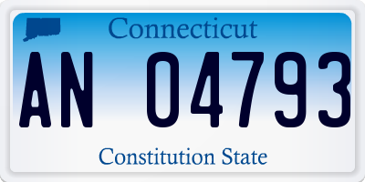 CT license plate AN04793