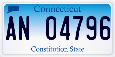 CT license plate AN04796