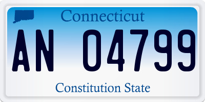 CT license plate AN04799