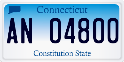 CT license plate AN04800