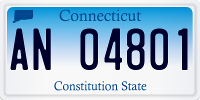 CT license plate AN04801
