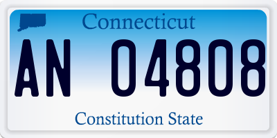 CT license plate AN04808